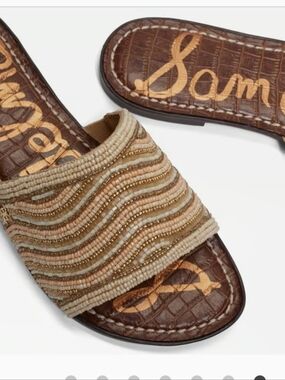 Sam Edelman Gallie Beaded Slide Sandal Size 6.5 NWB